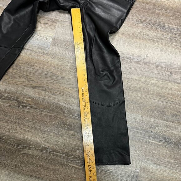 Vintage Easy Riders Leather Motorcycle Pants Riding Moto Punk Womens High Rise - Picture 10 of 10